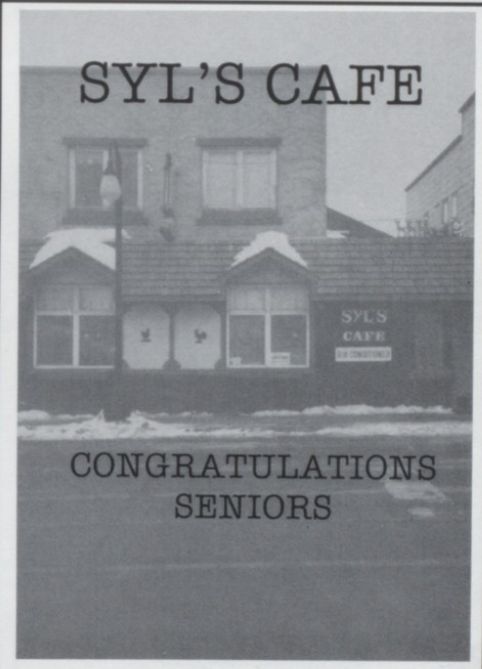 Syls Cafe - 1994 Yearbook Ad